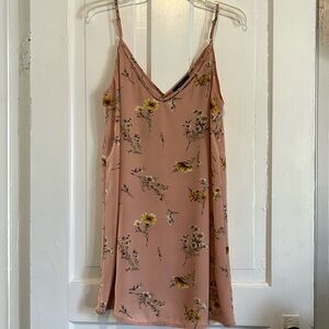 Pink sunflower sundress